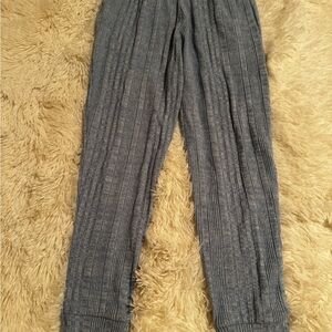 Roxy Blue Ribbed Joggers